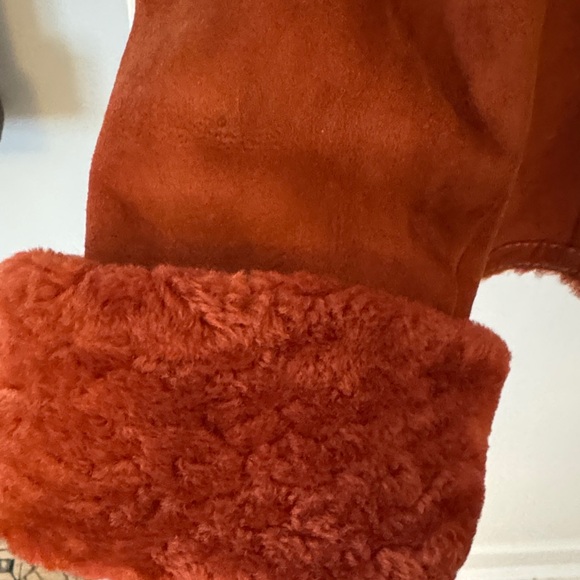 MaxMara Rust Shearling Teddy Jacket - Picture 10 of 15